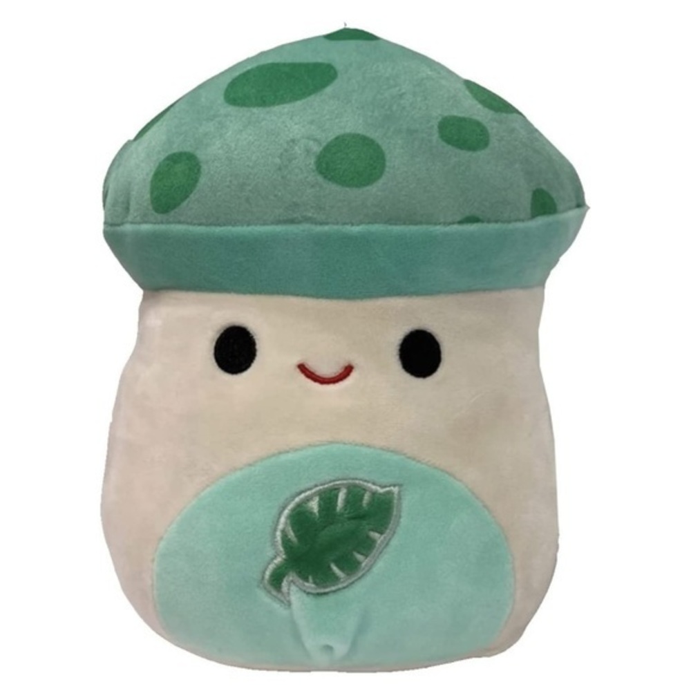Squishmallow 8" Sydney Green Teal Leaf Mushroom Hot Topic Excl-NWT